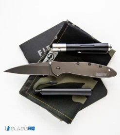 Kershaw Leek Assisted Opening Knife Gray Stainless Steel (3" Gray) 1660GRY -Kershaw Kershaw Leek Assisted Opening Knife Gray Aluminum Gray 1660GRY BHQ 117600 kp pocket web
