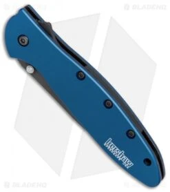 Kershaw Leek Assisted Opening Knife Blue (3" Black) 1660NBBLK 10 Kershaw Leek Assisted Opening Knife Blue (3" Black) 1660NBBLK -Kershaw Kershaw Leek Blue black BHQ 77341 er spine