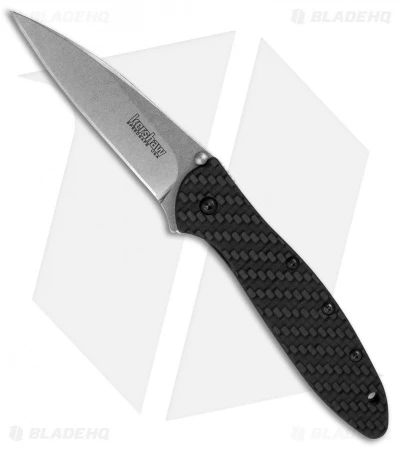 Kershaw Leek Assisted Opening Knife Glow Carbon Fiber (3" SW) 1660GLCFSW 1 Kershaw Leek Assisted Opening Knife Glow Carbon Fiber (3" SW) 1660GLCFSW