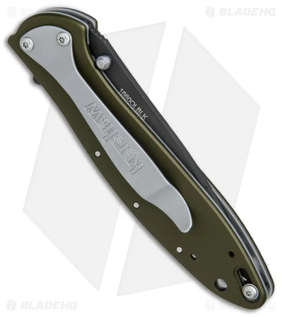 Kershaw Leek Assisted Opening Knife OD Green (3" Black ) 1660OLBLK 2 Kershaw Leek Assisted Opening Knife OD Green (3" Black ) 1660OLBLK - Image 2