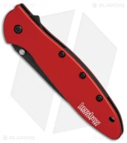 Kershaw Leek Assisted Opening Knife Red (3" Black) 1660RDBLK 9 Kershaw Leek Assisted Opening Knife Red (3" Black) 1660RDBLK -Kershaw Kershaw Leek Red black BHQ 77344 er spine