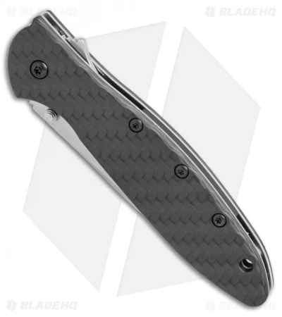 Kershaw Leek Assisted Opening Knife Carbon Fiber (3" Stonewash) 1660CF 2 Kershaw Leek Assisted Opening Knife Carbon Fiber (3" Stonewash) 1660CF - Image 2