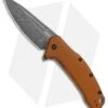 Kershaw Link Drop Point Knife Flat Dark Earth Aluminum (3.25" BlackWash)