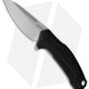Kershaw Link Drop Point Flipper Knife Black Aluminum (3.25" Stonewash 20CV)
