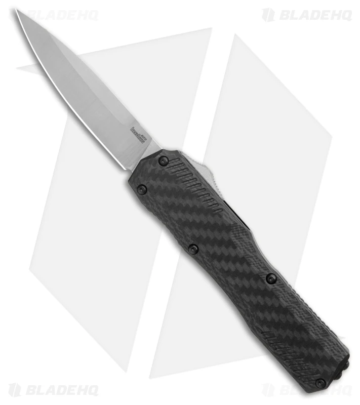 Kershaw Livewire MagnaCut D/A OTF Knife Black + Carbon Fiber (3.4" Satin) 9000CF 1 Kershaw Livewire MagnaCut D/A OTF Knife Black + Carbon Fiber (3.4" Satin) 9000CF