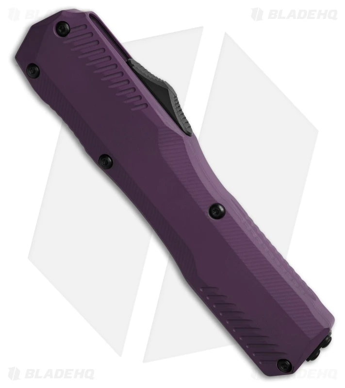 Kershaw Livewire MagnaCut OTF Automatic Knife Purple Aluminum (3.4" Black) 2 Kershaw Livewire MagnaCut OTF Automatic Knife Purple Aluminum (3.4" Black) - Image 2