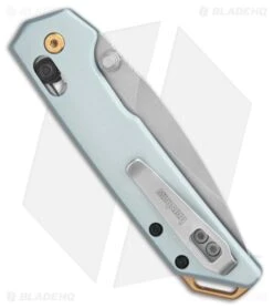 Kershaw Mini Iridium DuraLock Knife Ice Blue Anodized Aluminum (3" Stonewash) -Kershaw Kershaw Mini Iridium DuraLock Knife Ice Blue Anodized Aluminum Stonewash BHQ 201242 kr side large