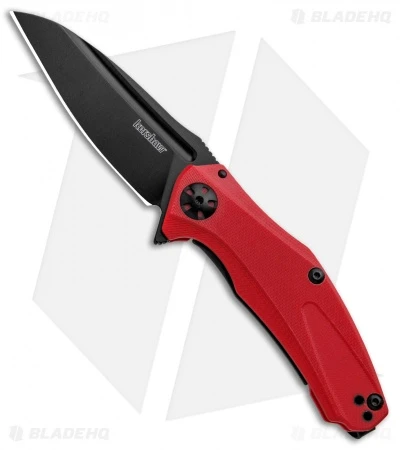 Kershaw Mini Natrix Sub-Frame Lock Knife Red G-10 (2.75" Black) 7006RDBLK 1 Kershaw Mini Natrix Sub-Frame Lock Knife Red G-10 (2.75" Black) 7006RDBLK
