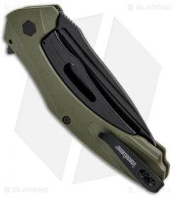 Kershaw Natrix XL Sub-Frame Lock Knife OD Green G-10 (3.75" Black) 7008OLBLK 6 Kershaw Natrix XL Sub-Frame Lock Knife OD Green G-10 (3.75" Black) 7008OLBLK -Kershaw Kershaw Natri XL Sub FL OD Green G 10 Black 7008OLBLK BHQ 80571 jr side
