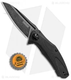 Kershaw Natrix A/O Knife Black G-10 (3.25" BlackWash) 7007BLKBW -Kershaw Kershaw Natrix AO Black G 10 BlackWash 7007BLKBW BHQ 82902 jr bottlecap