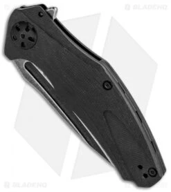 Kershaw Natrix A/O Knife Black G-10 (3.25" BlackWash) 7007BLKBW -Kershaw Kershaw Natrix AO Black G 10 BlackWash 7007BLKBW BHQ 82902 jr spine