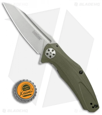 Kershaw Natrix A/O Sub-Frame Lock Knife OD Green G-10 (3.25" Stonewash) 7007OL 4 Kershaw Natrix A/O Sub-Frame Lock Knife OD Green G-10 (3.25" Stonewash) 7007OL - Image 4