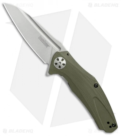 Kershaw Natrix A/O Sub-Frame Lock Knife OD Green G-10 (3.25" Stonewash) 7007OL 1 Kershaw Natrix A/O Sub-Frame Lock Knife OD Green G-10 (3.25" Stonewash) 7007OL