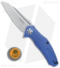 Kershaw Natrix A/O Sub-Frame Lock Knife Blue G-10 (3.25" Stonewash) 7007BLU -Kershaw Kershaw Natrix AO blue G10 SW BHQ 79759 er bottlecap