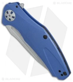 Kershaw Natrix A/O Sub-Frame Lock Knife Blue G-10 (3.25" Stonewash) 7007BLU -Kershaw Kershaw Natrix AO blue G10 SW BHQ 79759 er spine