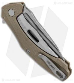 Kershaw Natrix Sub-Frame Lock Knife Tan G-10 (3.25" Stonewash) 7007TAN 6 Kershaw Natrix Sub-Frame Lock Knife Tan G-10 (3.25" Stonewash) 7007TAN -Kershaw Kershaw Natrix Sub FL Tan G 10 SW KS7007TAN BHQ 88101 jr side