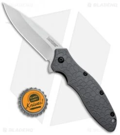 Kershaw Oso Sweet Assisted Opening Knife Gray (3" Stonewash) 1830GRYSW -Kershaw Kershaw Oso Sweet LL Gray SW KS1830GRYSW BHQ 96706 jr bottlecap
