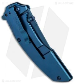 Kershaw Outright A/O Frame Lock Knife Blue/Black G-10 (3" Blue) 8320 -Kershaw Kershaw Outright AO FL Blue Black G 10 Blue 8320 BHQ 80595 jr side