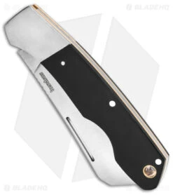 Kershaw Parley Cleaver Slip Joint Knife Black Polished Micarta (3.1" Satin) 4384 6 Kershaw Parley Cleaver Slip Joint Knife Black Polished Micarta (3.1" Satin) 4384 -Kershaw Kershaw Parley Cleaver Slip Joint Black Polished Micarta 3in Satin BHQ 139784 td spine