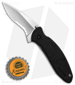 Kershaw Scallion Assisted Opening Knife Black GFN (2.25" Bead Blast Serr) 1620ST 7 Kershaw Scallion Assisted Opening Knife Black GFN (2.25" Bead Blast Serr) 1620ST -Kershaw Kershaw Scallion Assisted Opening Knife Black GFN 2in Bead Blast Serr BHQ 6782 td size