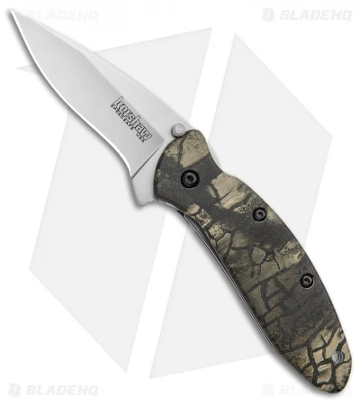 Kershaw Scallion Flipper Knife Tree Camo Aluminum (2.25" Satin) 1620C 1 Kershaw Scallion Flipper Knife Tree Camo Aluminum (2.25" Satin) 1620C