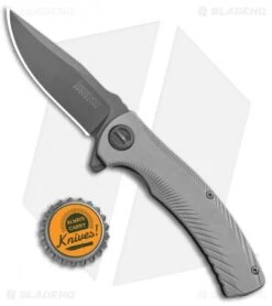 Kershaw Seguin Assisted Opening Frame Lock Knife Gray (3.1" Gray) 3490 -Kershaw Kershaw Seguin SA FL Gray Gray 3490 BHQ 94082 jr bottlecap