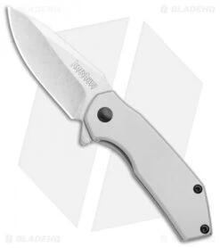Kershaw 39 Kershaw Valve Frame Lock Knife Bead Blast Stainless Steel (2.25" Stonewash) 1375