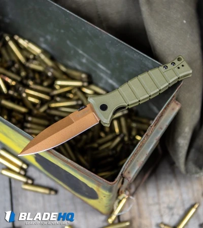 Kershaw XCOM Liner Lock Knife Desert Warrior GFN (3.6" Copper) Exclusive 6 Kershaw XCOM Liner Lock Knife Desert Warrior GFN (3.6" Copper) Exclusive - Image 6