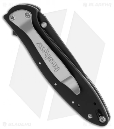 Kershaw Leek Assisted Opening Knife Spider Overlay (3" Black) 1660SPCKT 2 Kershaw Leek Assisted Opening Knife Spider Overlay (3" Black) 1660SPCKT - Image 2