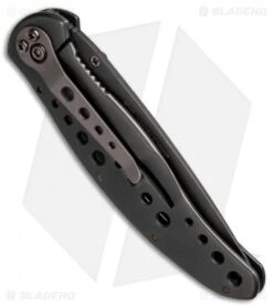 Kershaw Vapor II Frame Lock Knife Black SS (3.5" Black Serr) 5 Kershaw Vapor II Frame Lock Knife Black SS (3.5" Black Serr) -Kershaw kershaw black vapor ii serr 1650blk BHQ 37586 dl side 1