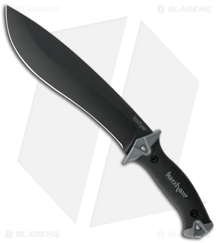 Kershaw Camp 10 Fixed Blade Knife Machete (10" Black) 1077 1 Kershaw Camp 10 Fixed Blade Knife Machete (10" Black) 1077