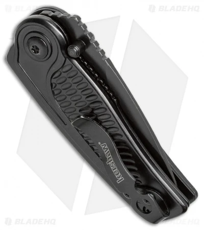 Kershaw Spoke Assisted Opening Flipper Knife (2" Black) 1313BLK 2 Kershaw Spoke Assisted Opening Flipper Knife (2" Black) 1313BLK - Image 2
