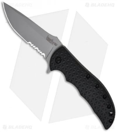 Kershaw Volt II Assisted Opening Knife Black (3.25" Bead Blast Serr) 3650ST 1 Kershaw Volt II Assisted Opening Knife Black (3.25" Bead Blast Serr) 3650ST